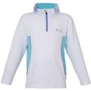 Stretch Fleece Girls 1/2 Zip Tee PS8H2LS90 WT 110cm [アウトドア フリース キッズ]