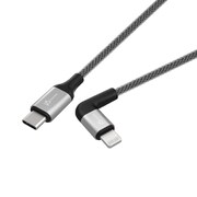 USB-C to Lightning ケーブル MFi 90°カーブタイプ 1.2M JALC15B