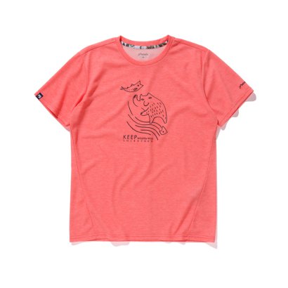 SHIRETOKO S/S PH912TS45 CO_コーラル Sサイズ [アウトドア カットソー メンズ]