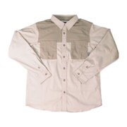 ストレッチストーンユーティリティL/Sシャツ OE0412 297_Khaki Lサイズ [アウトドア シャツ]