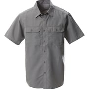 キャニオンソリッドショートスリーブシャツ Canyon Solid Short Sleeve Shirt OE7044 073 Manta Grey Sサイズ [アウトドア シャツ メンズ]