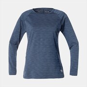 マイティーストライプロングスリーブT OL7686 492 Zinc Sサイズ [アウトドア カットソー レディース]