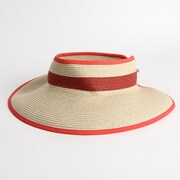 グローバルアドベンチャーパッカブルバイザー CL0058 120 NATURAL RED C [アウトドア サンバイザー]