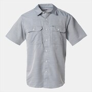 キャニオンソリッドショートスリーブシャツ Canyon Solid Short Sleeve Shirt OE7044 489_PHOENIX BLUE Sサイズ [アウトドア シャツ メンズ]
