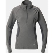 ギーロングスリーブ 1/4 ジップ OL7729 011 SHARK HEATHER XSサイズ [アウトドア カットソー レディース]