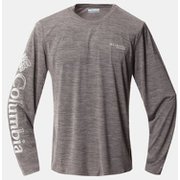 トリニティトレイル2ロングスリーブシャツ AE0224 023 City Grey White Lサイズ [アウトドア カットソー メンズ]