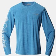 トリニティトレイル2ロングスリーブシャツ AE0224 489 Static Blue White Lサイズ [アウトドア カットソー メンズ]