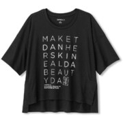 HALF SLEEVE TEE DC79311 （K）ブラックXLサイズ [スポーツウェア シャツ レディース]