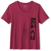 PRINT TEE DC79312 （WE）ワインレッド Mサイズ [スポーツウェア シャツ レディース]