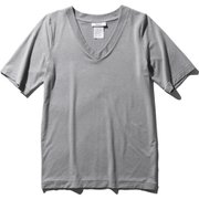 ファインドライ ハーフスリーブVネック HALF SLEEVE V-NECK MW16103 (Z)ミックスグレー Lサイズ [アウトドア カットソー レディース]