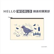 HELLO WORLD フラットポーチ カラス [キャラクターグッズ]