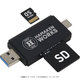 USB3.0＋Type-C対応カードリーダー 黒 HWC-300BK