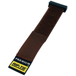 RIP-TIE 25.4mmX546.1mm リップロック ケーブルラップ 茶 100パック RLH-215-100-BN