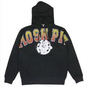 PEANUTS チャーリーMOSHPITパーカー BK M [キャラクターグッズ]