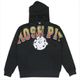 PEANUTS チャーリーMOSHPITパーカー BK XL [キャラクターグッズ]