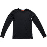 Mens Merino mid crew BLACK Mサイズ [アウトドア アンダーウェア]