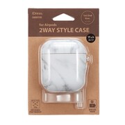 マーブルホワイト AirPods 2WAY STYLE CASE AP-CH02
