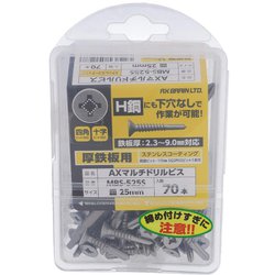 ステンコートAXマルチドリルビス厚鉄 皿5X25 MBS-525S