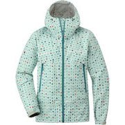 レインダンサー プリントジャケット ウィメンズ 1128620 ライトブルー(JD) Lサイズ [アウトドア 防水ジャケット レディース]