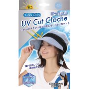 UVカットクロッシェ冷感小顔帽子ブルー 1個