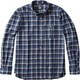 L/S BRUSHED CHECK L DB IDブルー [アウトドア シャツ]