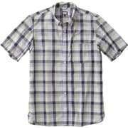 S/S COOLMAX CHECK L MY Mイエロー [アウトドア シャツ]