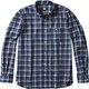 L/S BRUSHED CHECK XL DB IDブルー [アウトドア シャツ]