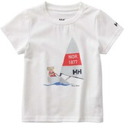 ショートスリーブ マリンベアティー K S/S MARINE BEAR HJ61803 （W）ホワイト 120cm [アウトドア カットソー キッズ]