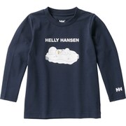 ロングスリーブベアティー K L/S BEAR TEE HJ31851 （HB）ヘリーブルー 130cm [アウトドア カットソー キッズ]