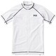 ショートスリーブフルジップラッシュガード S/S FULL-ZIP RASHGUARD HE81805 （W）ホワイト XLサイズ [ファッション水着 メンズ]