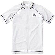 HE81805 S/S FULL-ZIP RASHG W ホワイト WM [コンプレッションウェア メンズシャツ]