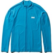 L/S Full-zip Rashguard HE81928 SK スカイブルー WMサイズ [コンプレッションウェア メンズシャツ]