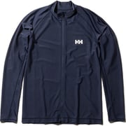 L/S Full-zip Rashguard HE81928 （HB）ヘリーブルー Lサイズ [ラッシュガード メンズ]