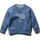 K BEAR SWEAT CREW HJ31955 ミックスクワイエットブルー 130サイズ [アウトドア スウェット キッズ]