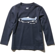 K L/S LAX TEE HJ31959 ヘリーブルー 130サイズ [アウトドア カットソー キッズ]