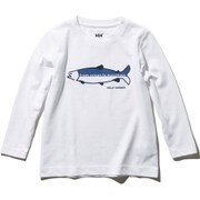 K L/S LAX TEE HJ31959 ホワイト 140サイズ [アウトドア カットソー キッズ]
