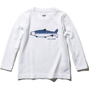 K L/S LAX TEE HJ31959 （W）ホワイト 100cm [アウトドア トップス キッズ]