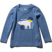 K L/S DYR TEE HJ31960 (QB)クワイエットブルー 140cm [アウトドア カットソー キッズ]