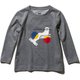 K L/S DYR TEE HJ31960 （Z）ミックスグレー 120cm [アウトドア トップス キッズ]