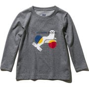 K L/S DYR TEE HJ31960 （Z）ミックスグレー 140cm [アウトドア トップス キッズ]