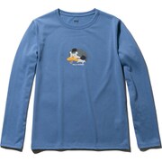 L/S DRY ANIMAL TEE HOE31951 （QB）クワイエットブルー WMサイズ [アウトドア　カットソー 長袖 メンズ]