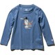 K L/S ANIMAL TEE HOJ31959 (QB)クワイエットブルー 140cm [アウトドア カットソー キッズ]