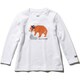 K L/S ANIMAL TEE HOJ31959 (W)ホワイト 140cm [アウトドア カットソー キッズ]