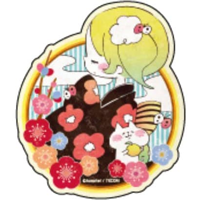 カナヘイの小動物 トラベルステッカー 壁紙コレクション 4 Kimono キャラクターグッズ