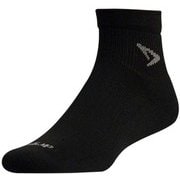 Thin Running 1/4 Crew 13601 ブラック Sサイズ(22-24cm) [ランニングウェア ソックス]