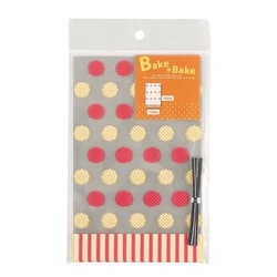 ベイクベイク お菓子袋L10枚入ドット D-6427