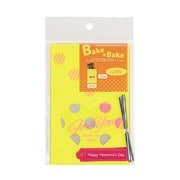 D-6438 [ベイクベイク タグ付お菓子袋M5枚入（イエロー）]
