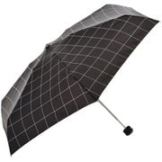 H.スマートデュオ 54527 Windowpane BK [折りたたみ傘]
