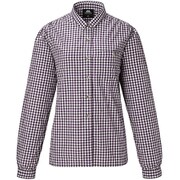 Ws LS Gingham Check Shirt 422833 P02_パープル Mサイズ [アウトドア シャツ レディース]