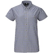ウィメンズ SS ギンガムチェックシャツ Ws SS Gingham Check Shirt 422834 N00 ネイビー Sサイズ [アウトドア シャツ レディース]